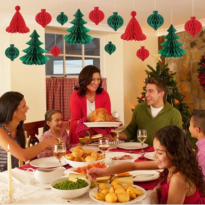 7PCS Reusable Paper Honeycomb Decorations