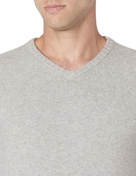 Men's Long-Sleeve Soft Touch V-Neck Jumper