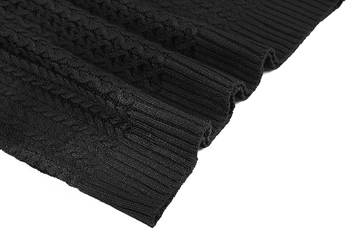 Mens Turtleneck Sweater Casual High Roll Neck